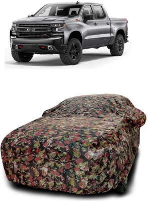 DIGGU Car Cover For Chevrolet Silverado 6.2L (With Mirror Pockets)(Multicolor)