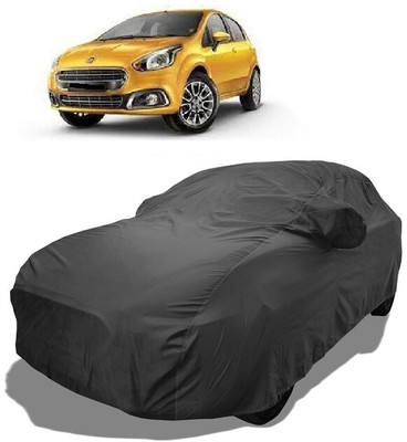 Coxtor Car Cover For Fiat Abarth Punto EVO 1.2 Dynamic (With Mirror Pockets)(Grey)
