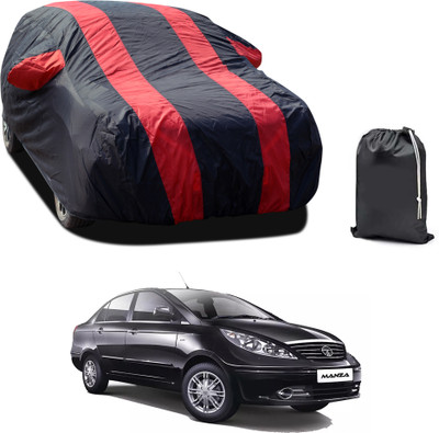 PAGORA Car Cover For Tata Manza (With Mirror Pockets)(Red, For 2019, 2020, 2021, 2022, 2023 Models)
