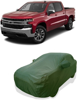 Tricway Car Cover For Chevrolet Silverado 5.0L (With Mirror Pockets)(Green)