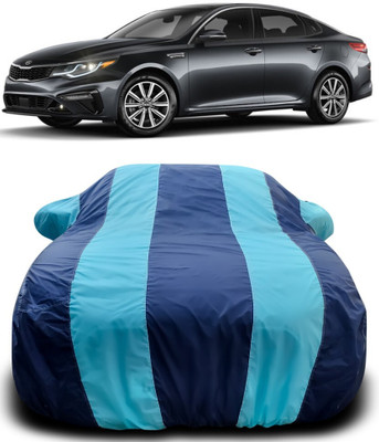 AMVISH Car Cover For Kia Optima (With Mirror Pockets)(Blue, Blue)