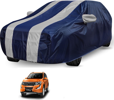 Auto Hub Car Cover For Mahindra XUV 500 (Without Mirror Pockets)(Black, Grey)