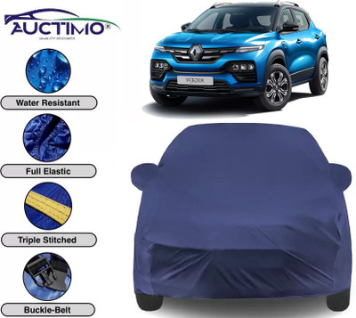 AUCTIMO Car Cover For Renault Kiger (With Mirror Pockets)(Blue)