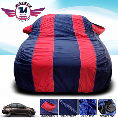 MoTRoX Car Cover For Nissan Kicks (With Mirror Pockets)(Red, Blue)