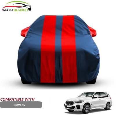 AUTO ALAXON Car Cover For BMW X5 (With Mirror Pockets)(Blue, Red)