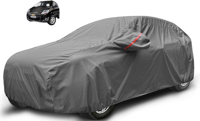 Caronix Car Cover For Chevrolet Spark (With Mirror Pockets)(Grey)