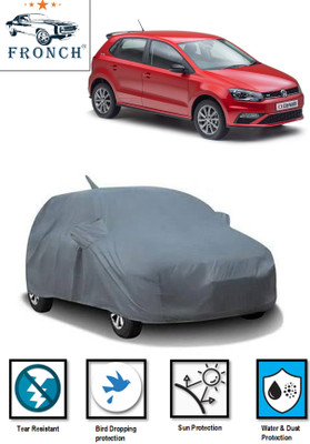FRONCH Car Cover For Volkswagen Polo (With Mirror Pockets)(Grey)