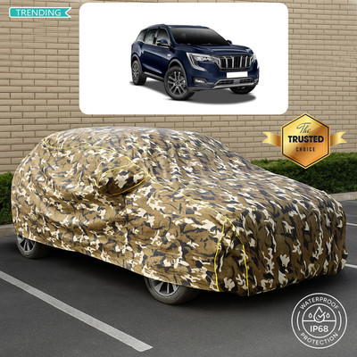 PAGORA Car Cover For Mahindra XUV 700 (With Mirror Pockets)(Yellow, Multicolor)