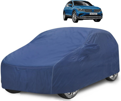 Caronix Car Cover For Volkswagen Tiguan (With Mirror Pockets)(Blue)