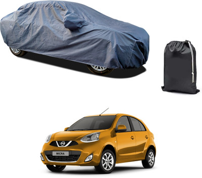PAGORA Car Cover For Nissan Micra (With Mirror Pockets)(Grey)