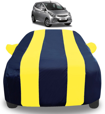 Auto Hub Car Cover For Hyundai Eon (With Mirror Pockets)(Yellow)