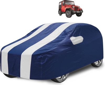 Caronix Car Cover For Mahindra Thar (With Mirror Pockets)(White)