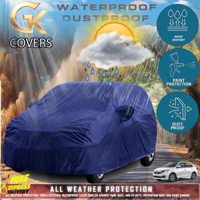 Tamanchi Autocare Car Cover For Honda Amaze (With Mirror Pockets)(Blue)