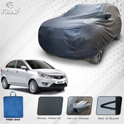 Frap Car Cover For Tata Zest, Zest Premio Diesel, Zest Quadrajet 1.3 XM, Zest Revotron 1.2T XE (With Mirror Pockets)(Grey)