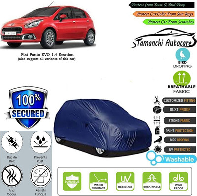 Tamanchi Autocare Car Cover For Fiat Punto EVO 1.4 Emotion(Blue)