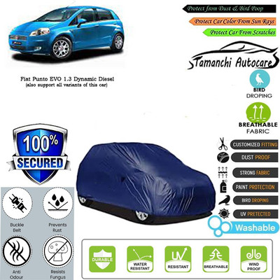 Tamanchi Autocare Car Cover For Fiat Punto EVO 1.3 Dynamic Diesel(Blue)