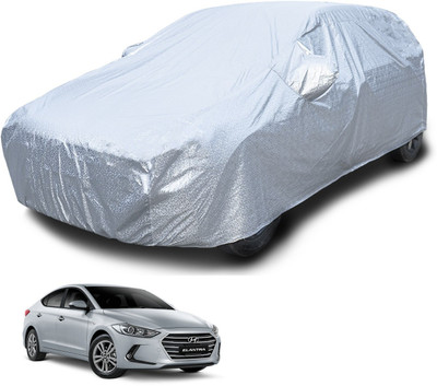 Euro Care Car Cover For Hyundai Elantra (With Mirror Pockets)(Silver)