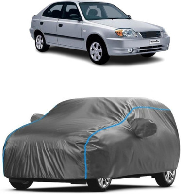 FAUXFUR Car Cover For Hyundai Accent (With Mirror Pockets)(Grey)