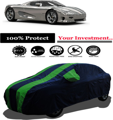 Amexride Car Cover For Koenigsegg CC8S 4.7L V8 (With Mirror Pockets)(Green)