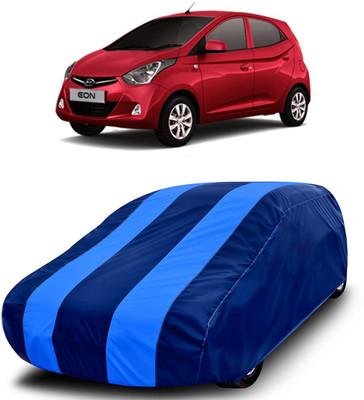 MoTRoX Car Cover For Hyundai Eon (Without Mirror Pockets)(Blue, Blue)