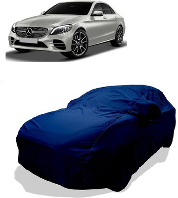 Coxtor Car Cover For Mercedes Benz C-Class Prime C 220d Diesel (With Mirror Pockets)(Green)
