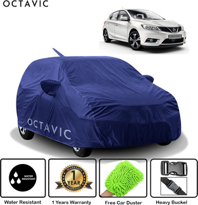 octavic Car Cover For Nissan Pulsar (With Mirror Pockets)(Blue)