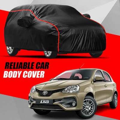WAKLANE Car Cover For Toyota Etios Liva (With Mirror Pockets)(Multicolor)