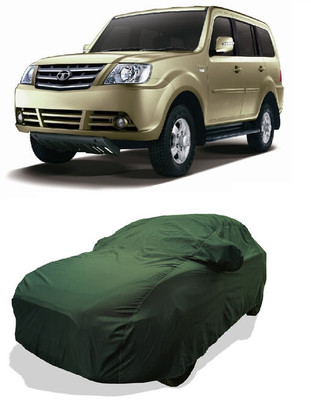 Coxtor Car Cover For Tata Sumo Grande MK II (With Mirror Pockets)(Green)