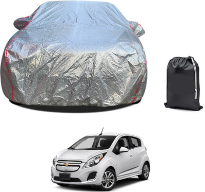 PAGORA Car Cover For Chevrolet Spark (With Mirror Pockets)(Silver, For 2019, 2020, 2021, 2022, 2023 Models)