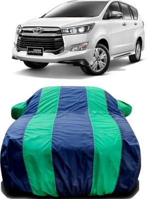 Special Group Car Cover For Toyota Innova Crysta (With Mirror Pockets)(Green, Blue)