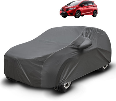Auto Hub Car Cover For Honda Jazz (With Mirror Pockets)(Grey)