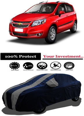Amexride Car Cover For Chevrolet Sail Hatchback 1.2 LS ABS (With Mirror Pockets)(Grey)
