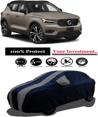 Amexride Car Cover For Volvo XC40 D4 Momentum Diesel (With Mirror Pockets)(Grey)