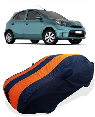 QLAX Car Cover For Maruti Micra Active XV Petrol (With Mirror Pockets)(Orange)