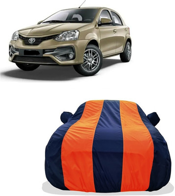 Tricway Car Cover For Toyota Etios Liva 1.2 V Dual Tone Petrol (With Mirror Pockets)(Orange)