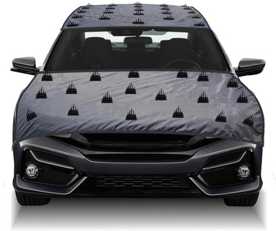 Starthoney Car Cover For Jeep Compass (Without Mirror Pockets)(Grey, Black)