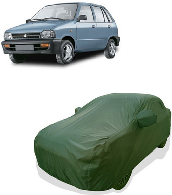 Tricway Car Cover For Maruti 800 Std. LPG (With Mirror Pockets)(Green)