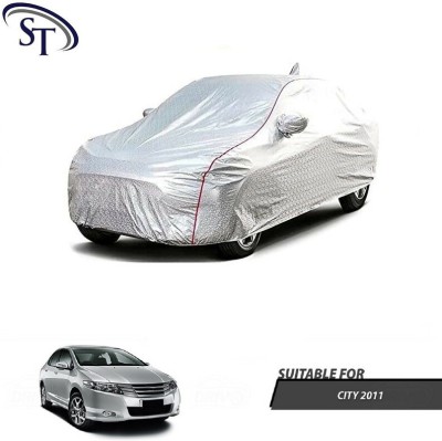 SHOBHNATH TRADING Car Cover For Honda City (With Mirror Pockets)(Silver, For 2011 Models)