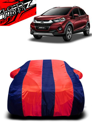 J S R Car Cover For Honda WRV (With Mirror Pockets)(Red, Blue)