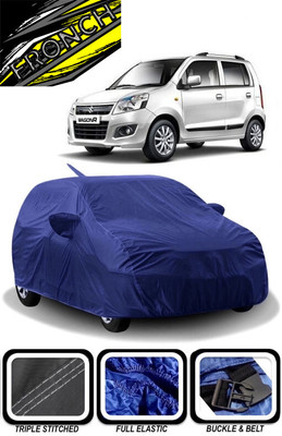 FRONCH Car Cover For Maruti Suzuki Wagon R 1.1L 16V (With Mirror Pockets)(Blue)
