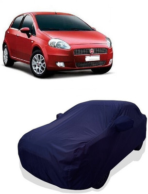 Tricway Car Cover For Fiat Punto Grande 1.4 (With Mirror Pockets)(Blue)