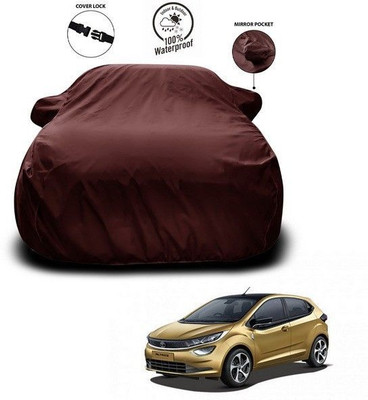 ANTHUB Car Cover For Tata Altroz (With Mirror Pockets)(Maroon)