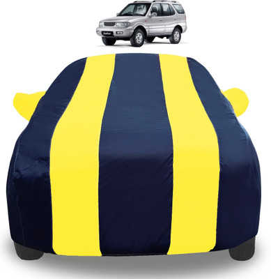 Amanzo Car Cover For Tata Safari Dicor (With Mirror Pockets)(Yellow)