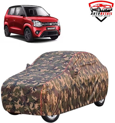 AutoRetail Car Cover For Maruti Suzuki Wagon R (With Mirror Pockets)(Multicolor)
