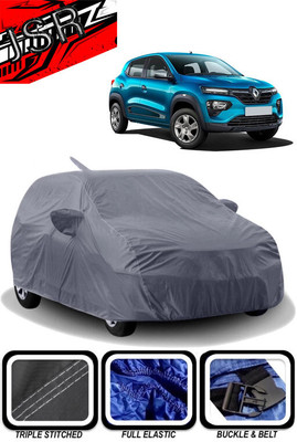 J S R Car Cover For Renault Kwid (With Mirror Pockets)(Grey)
