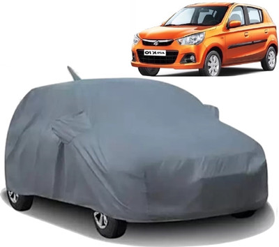 AXLOZ Car Cover For Maruti Suzuki Alto K10 (With Mirror Pockets)(Grey)