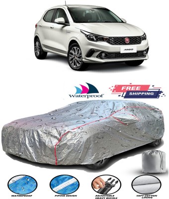 RWT Car Cover For Fiat Argo (With Mirror Pockets)(Silver)