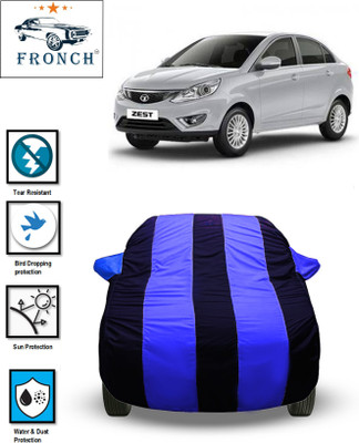 FRONCH Car Cover For Tata Zest, Zest Premio Diesel, Zest Quadrajet 1.3 75PS XE (With Mirror Pockets)(Blue)