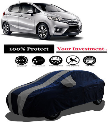 Amexride Car Cover For Honda Jazz 1.2 SV i VTEC (With Mirror Pockets)(Grey)