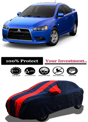 Amexride Car Cover For Mitsubishi Lancer (With Mirror Pockets)(Red)